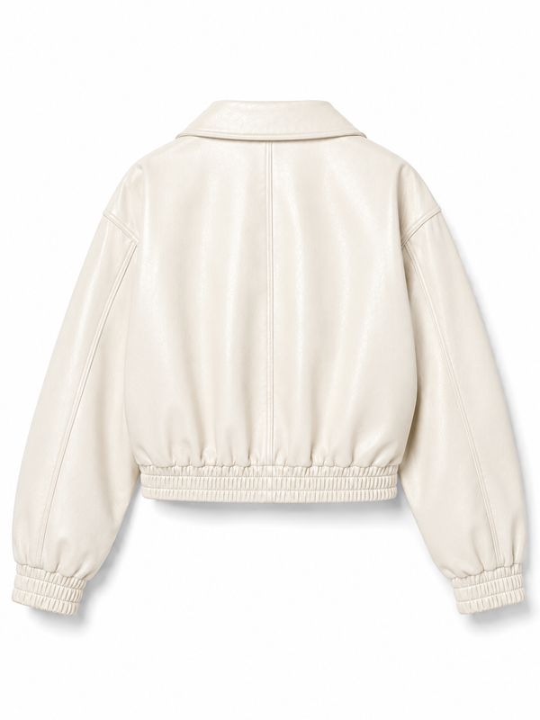 Sophie & Me biker jacket glans ivory DR8495
