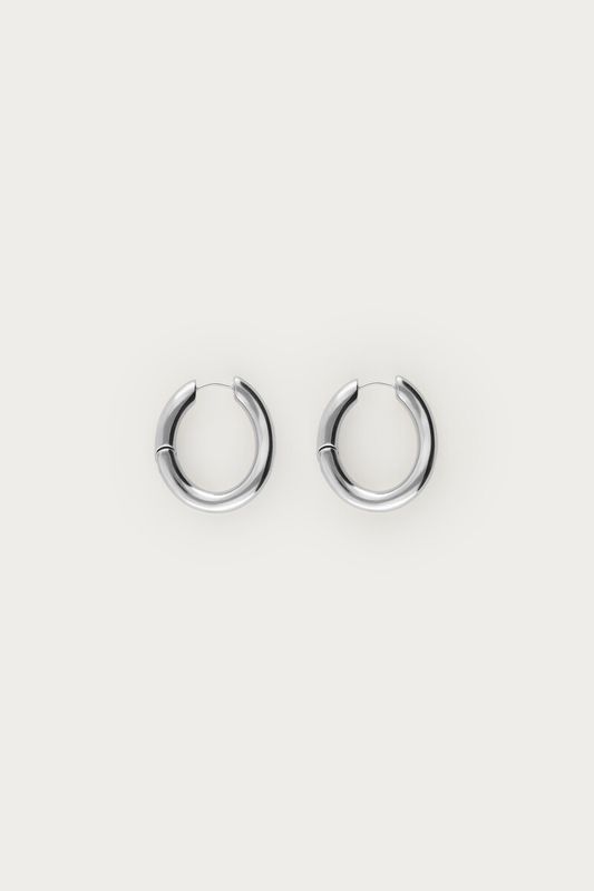 My Jewellery Earrings Chunky chain hoops zilver MJ06892