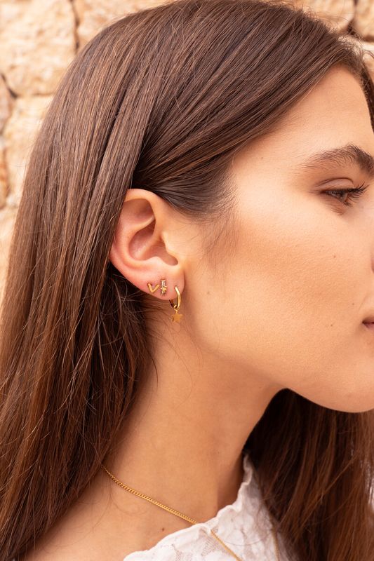 My Jewellery Earrings with star goud MJ07890