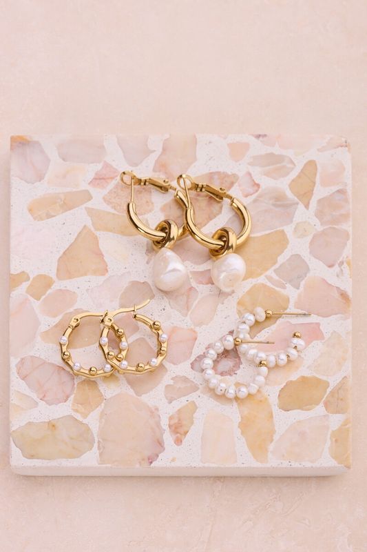 My Jewellery Earrings fine pearl goud MJ09036