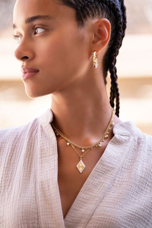 My Jewellery Necklace pearls & coins goud MJ09226