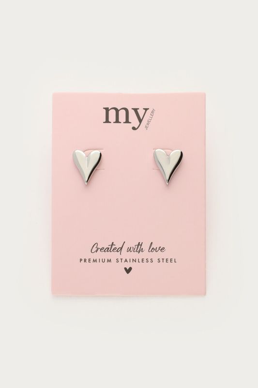 My Jewellery Ear studs heart Silver MJ08718