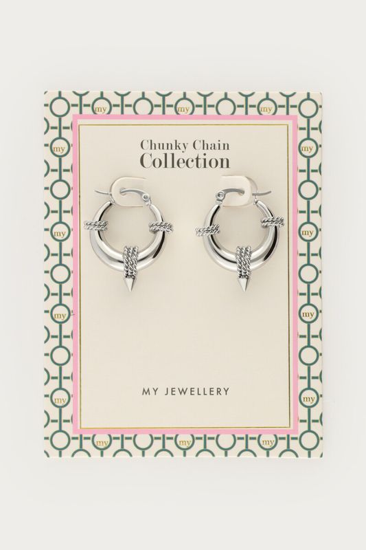My Jewellery Oorringen ronde Schakel Zilver MJ01525