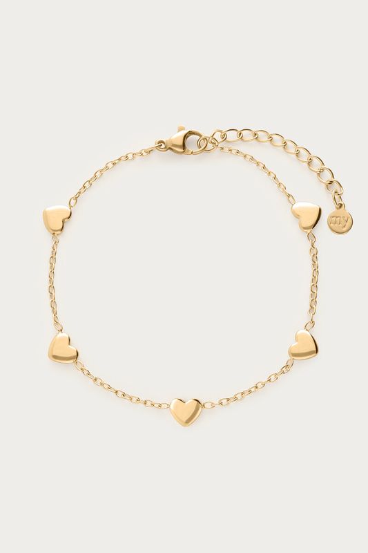 My Jewellery Bracelet hearts goud MJ07640