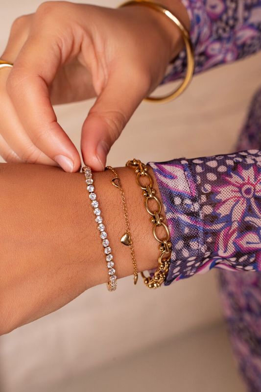 My Jewellery Bracelet hearts goud MJ07640