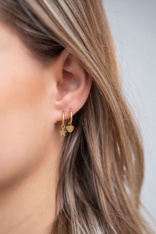 My Jewellery Earring with heart zilver MJ07889