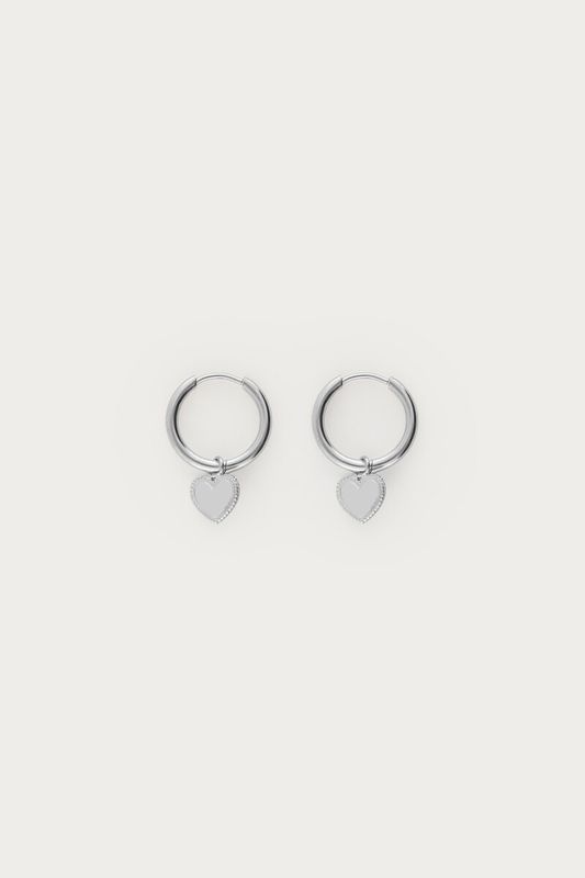My Jewellery Earring with a heart zilver MJ07727