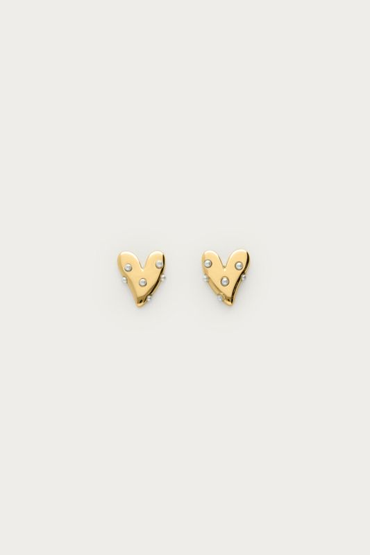 My Jewellery Earstuds pearl heart Gold MJ12599