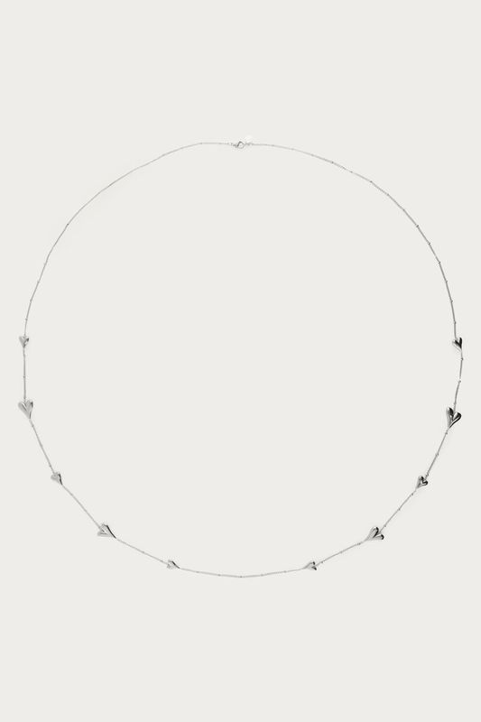 My Jewellery Necklace long dots 10 hearts Silver MJ13982