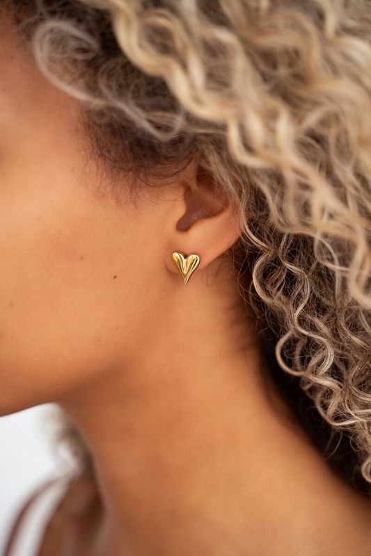 My Jewellery Ear studs heart Gold MJ08718