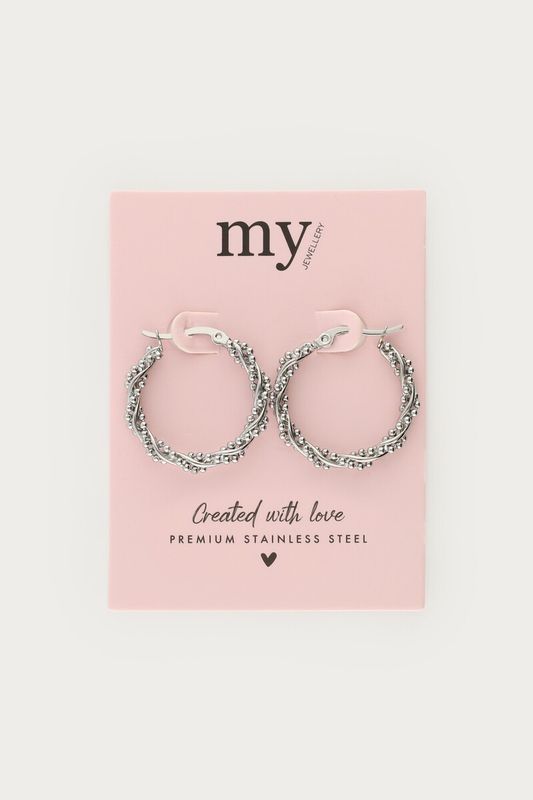 My Jewellery Oorringen met bolletjes Zilver MJ05231