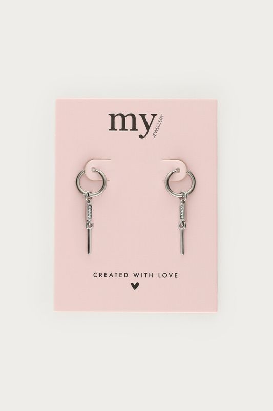 My Jewellery Earrings stones zilver MJ07467