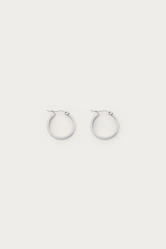 My Jewellery Earrings engraved hearts zilver MJ07495