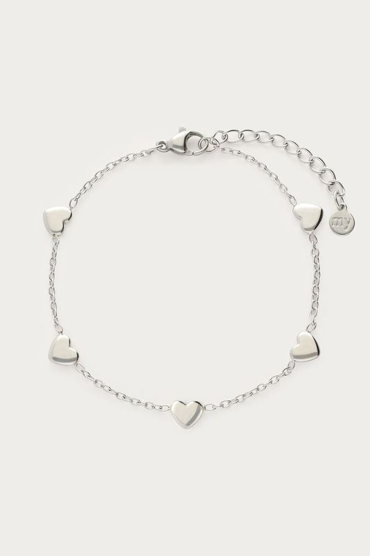 My Jewellery Bracelet hearts zilver MJ07640