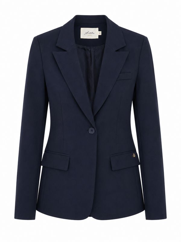 Ambika blazer getailleerd Navy ine