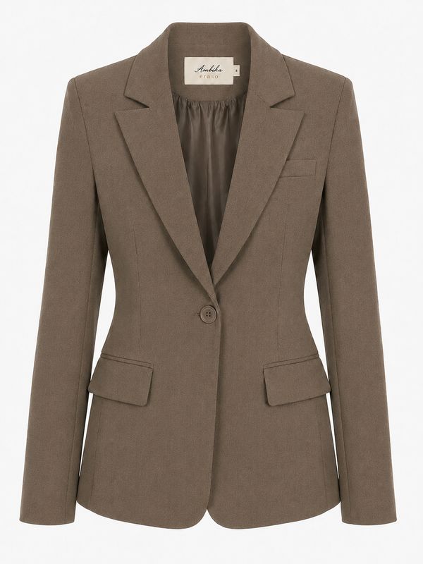 Ambika blazer getailleerd COFFEE ine