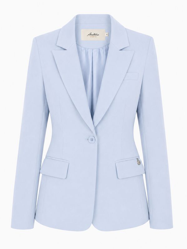 Ambika blazer getailleerd light blue ine