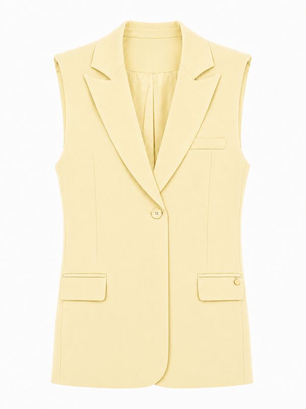 Ambika Gilet Getailleerd Yellow Coco