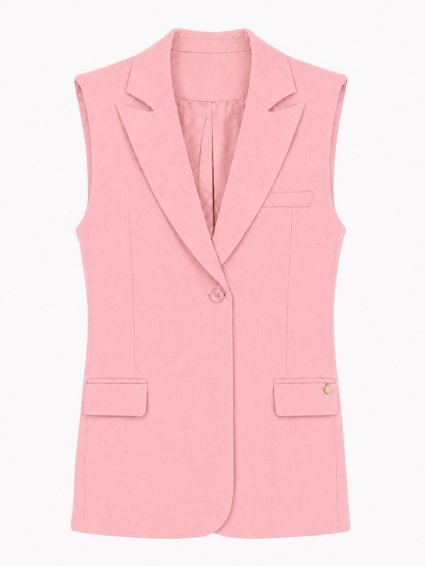 Ambika Gilet Getailleerd Pink Coco