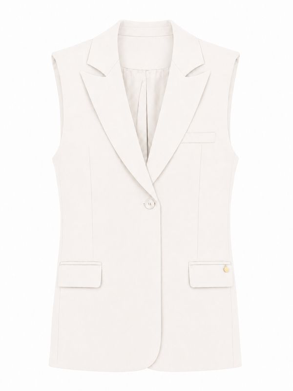 Ambika Gilet Getailleerd off white Coco