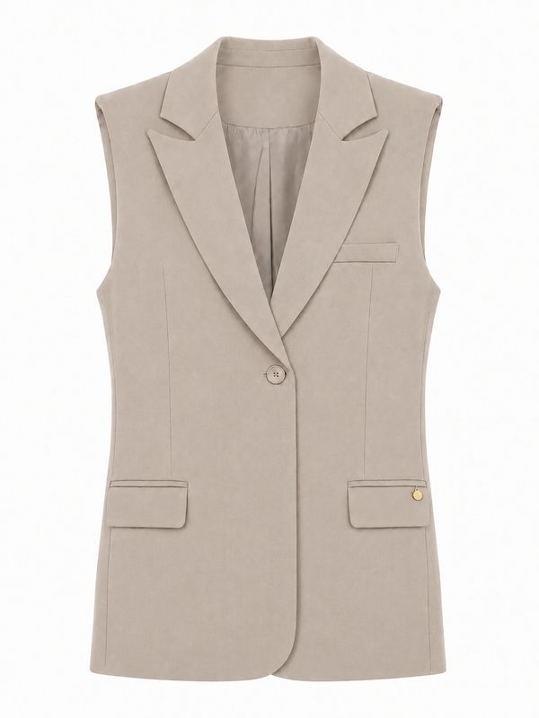 Ambika Gilet Getailleerd Beige Coco