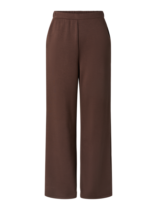 Pieces PCMICHELLE SCUBA HW PANTS SWT NOOS : Hot Fudge 17166055