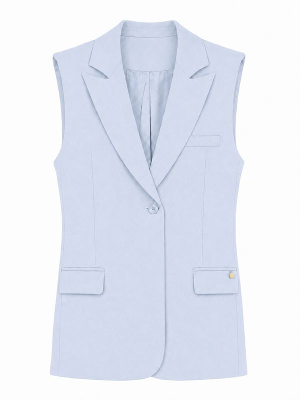 Ambika Gilet Getailleerd Light Blue Coco