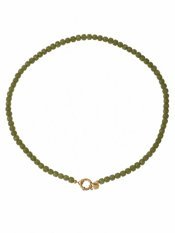 Rose & Camellia kralen ketting small groen 1433-1b