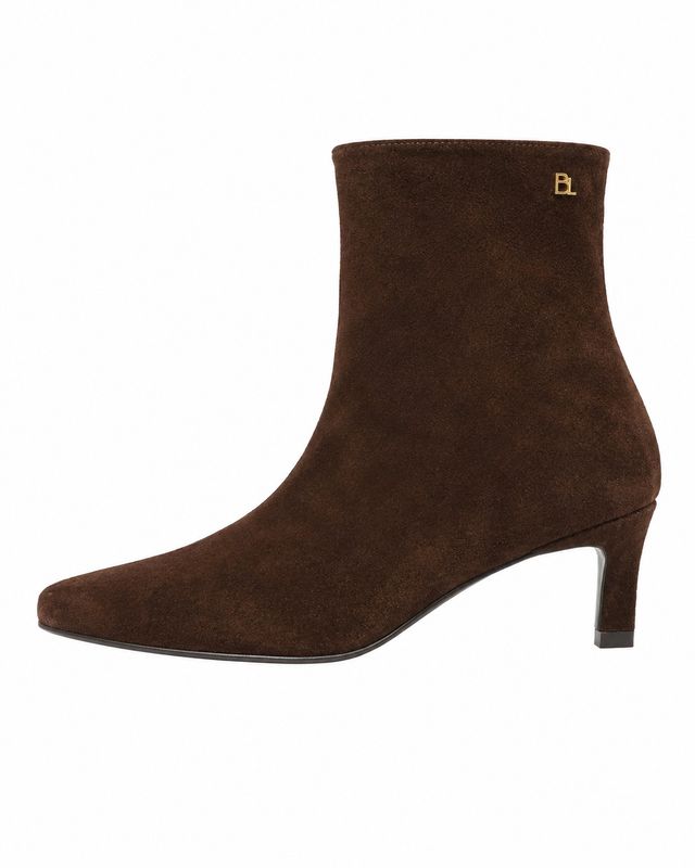 Babouche Lifestyle Enkellaars hak Dark brown Feline-2