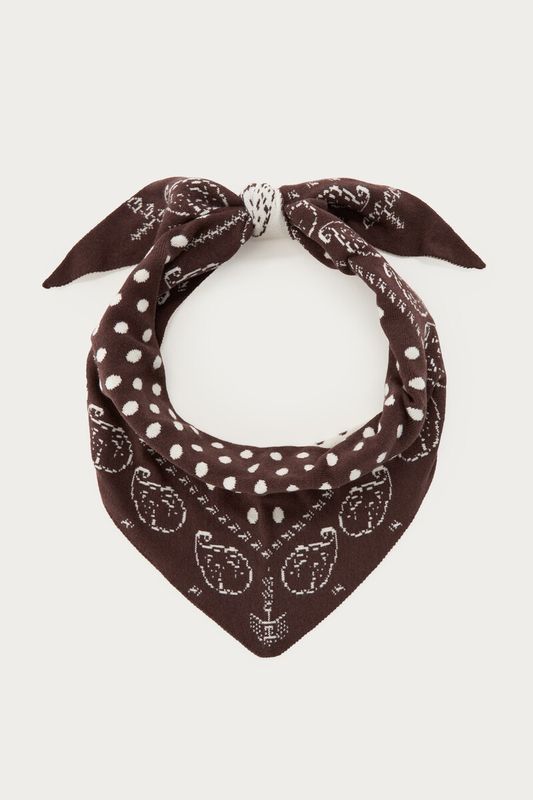 My Jewellery Scarf paisley jacquard brown Brown MJ16599