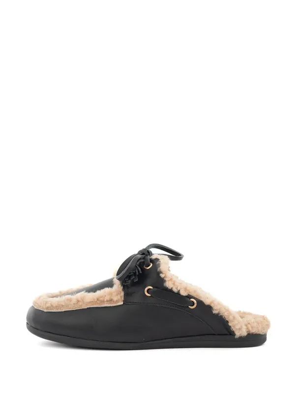 Babouche Lifestyle loafer met bont black Ziggy-1