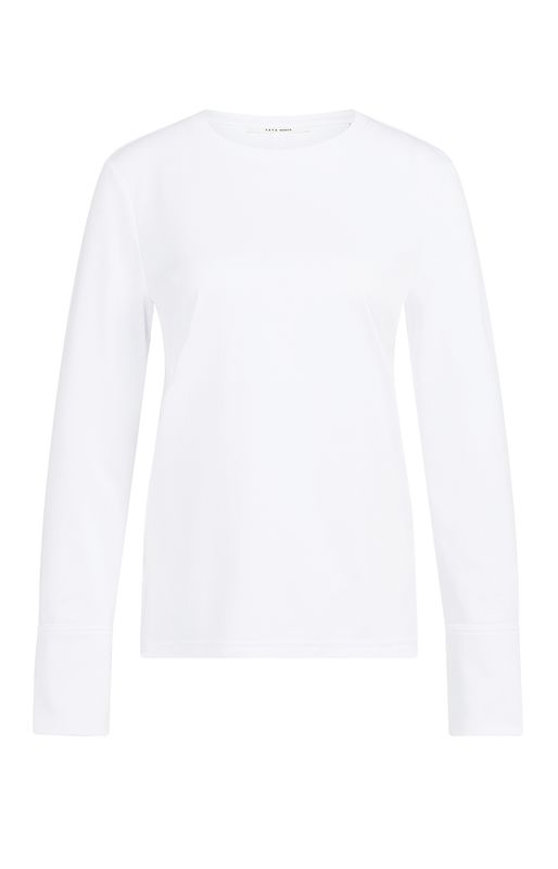 YaYa Jersey top met lange mouwen PURE WHITE 01-709321