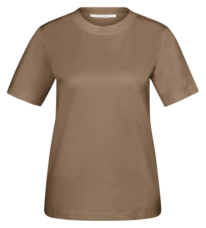 YaYa Basic T-shirt met korte mouwen TEAK BROWN 01-719057-608