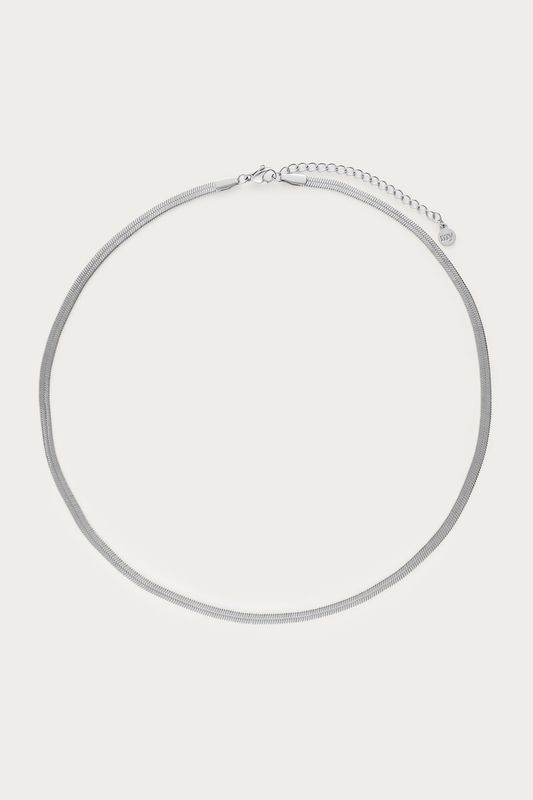 My Jewellery Platte schakelketting dun Silver MJ04930