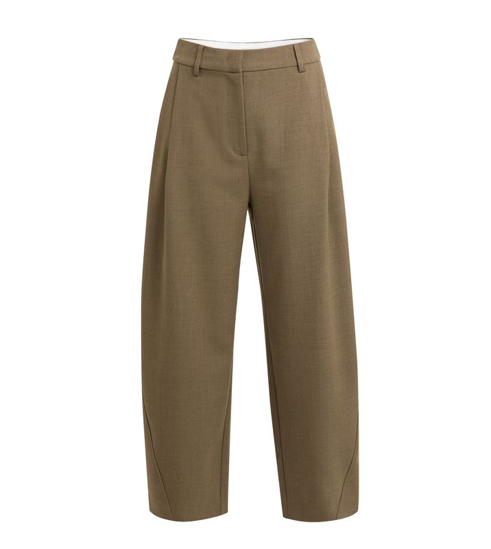 YaYa Geweven broek met rechte pijpe TEAK BROWN 01-301275-608