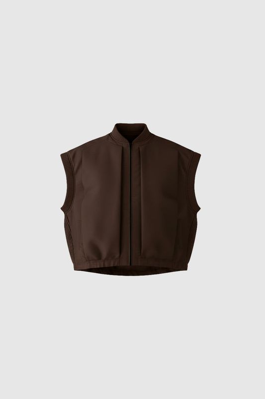 WithBlack WBLIMPERIAL WAISTCOAT chocolate dark brown 00001402