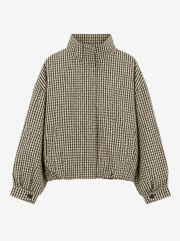 Nameless ruiten jasje creme/black H4939