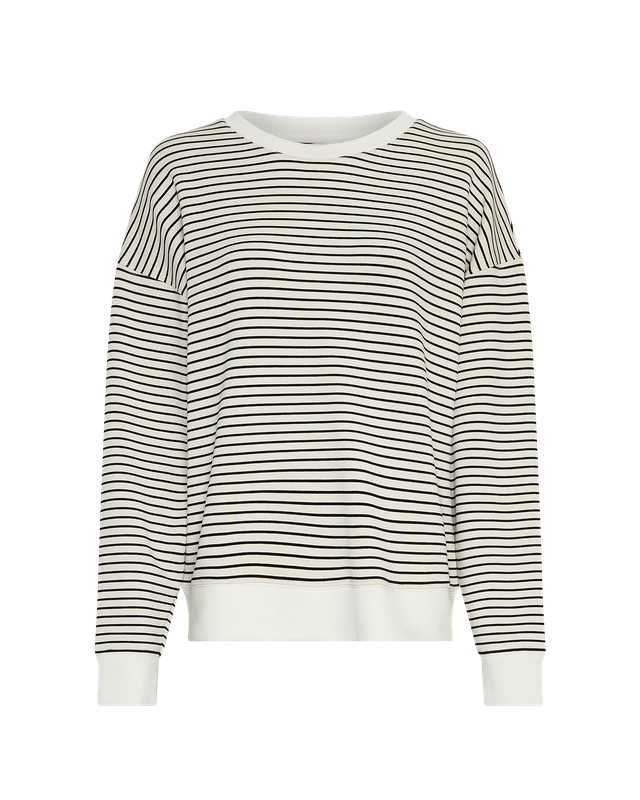 MSCH Copenhagen MSCHIma Q Sweatshirt STP Oatmeal Black 19188