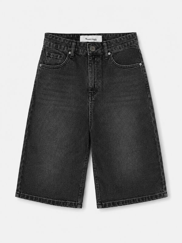 Nameless denim bermuda black W3875-2