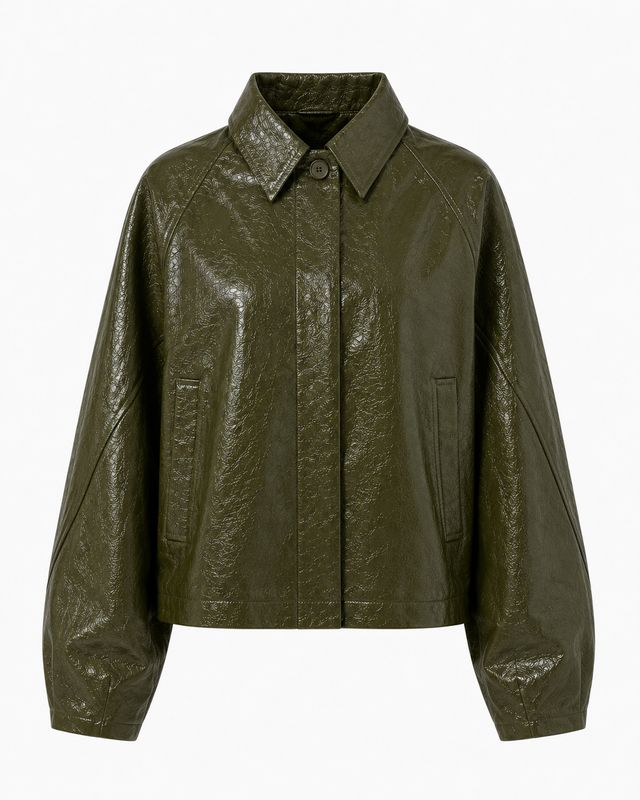 Ambika PU Jacket Green Gulcan