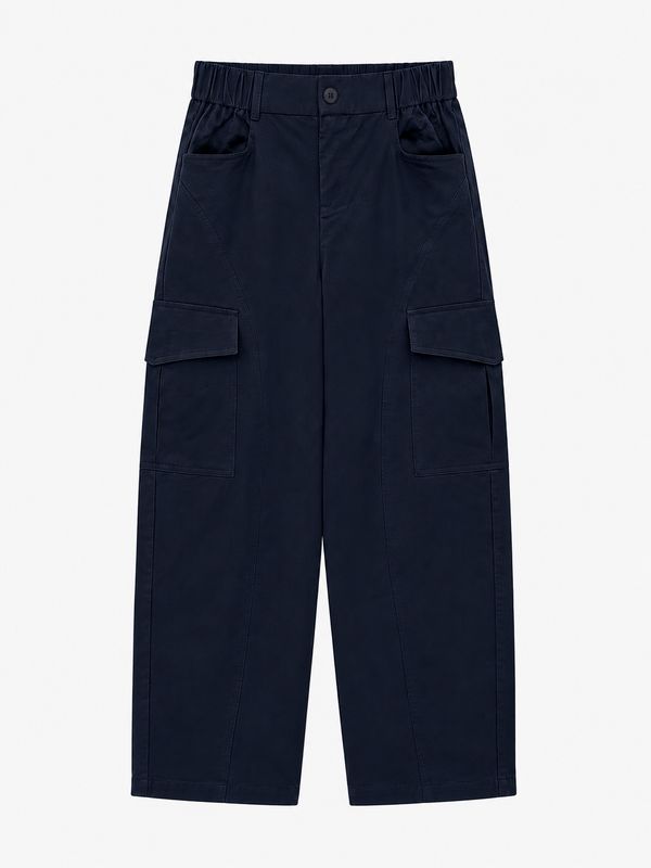 Ambika Pantalon met zak navy blue Alyna