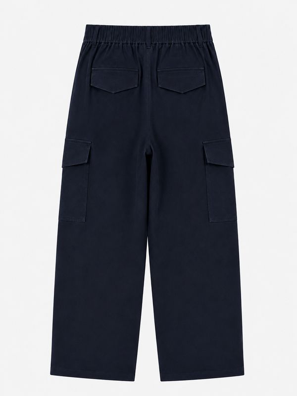 Ambika Pantalon met zak navy blue Alyna