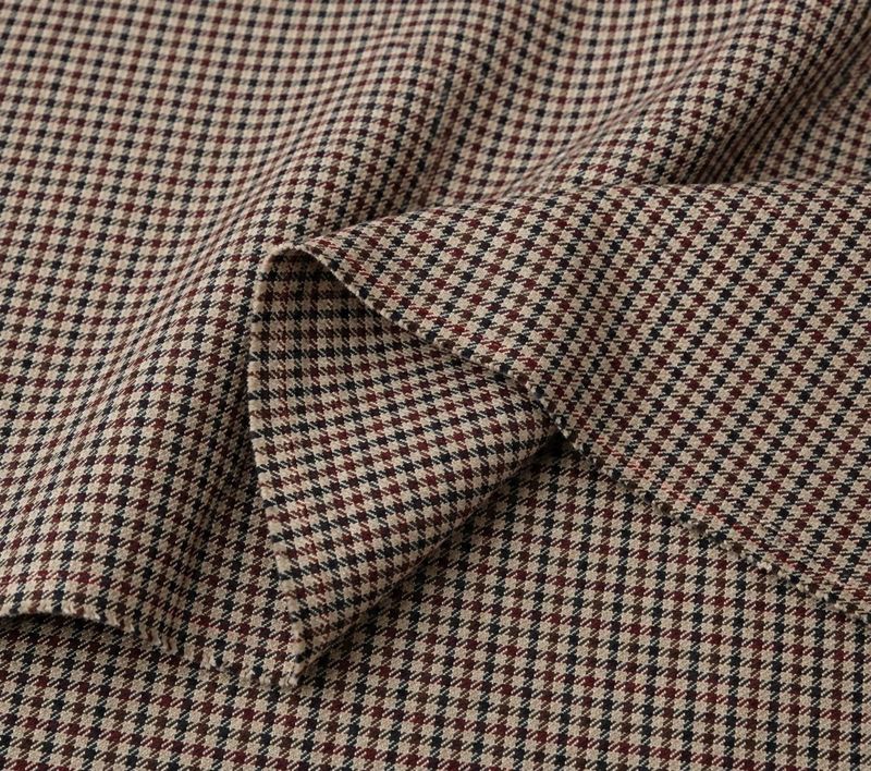 Ambika Pantalon met plooi Kiekel red plaid Kiekel