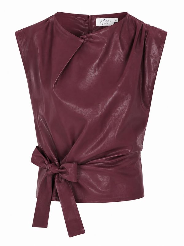 Ambika Top met strik PU - Amra red Amra