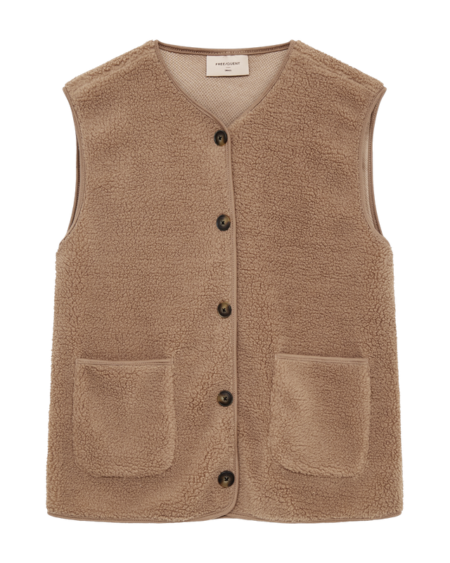 Freequent FQTEDDY-WAISTCOAT Desert Taupe 207624