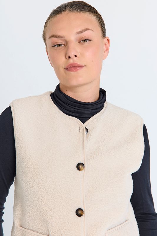 Freequent FQTEDDY-WAISTCOAT Moonbeam 207624