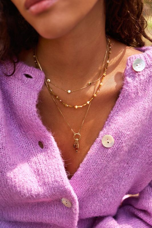 My Jewellery Necklace 5 mini suns Gold MJ16847