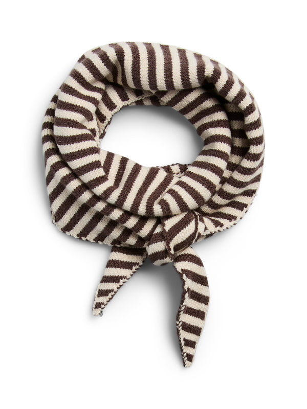 Pieces PCKOMMA TRIANGLE SCARF NOOS BC Hot Fudge/Whitecap Gray 17159754
