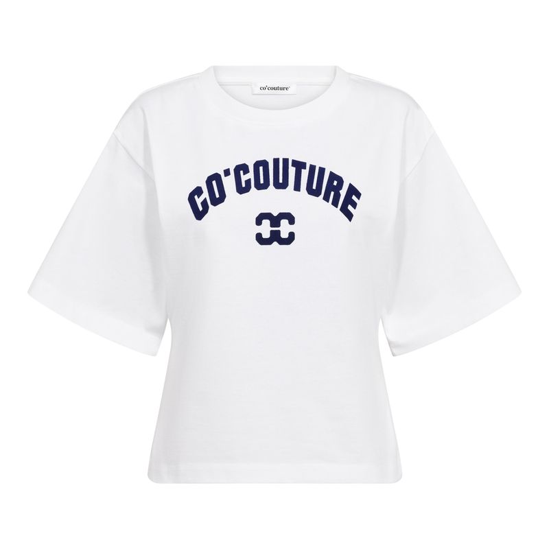 Co'couture 43013 ZengaCC Tee O-Neck White/Blue 500108