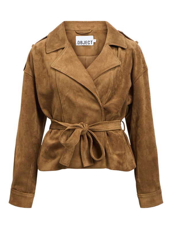Object OBJSITTA L/S SHORT TRENCHCOAT 146 Tannin 23049598